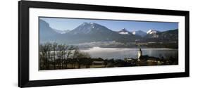 Church in a Village, Wolfgangsee, St. Wolfgang, Salzkammergut, Upper Austria, Austria-null-Framed Photographic Print