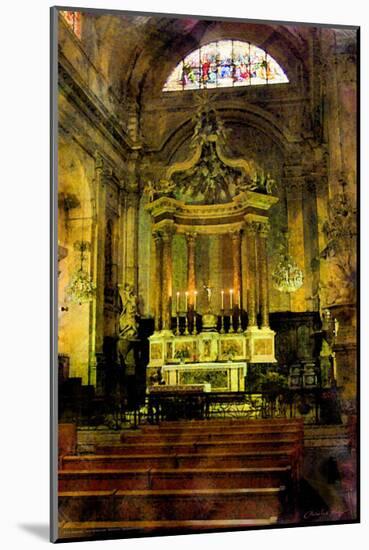 Church in Aix-En Provence, France-Nicolas Hugo-Mounted Giclee Print