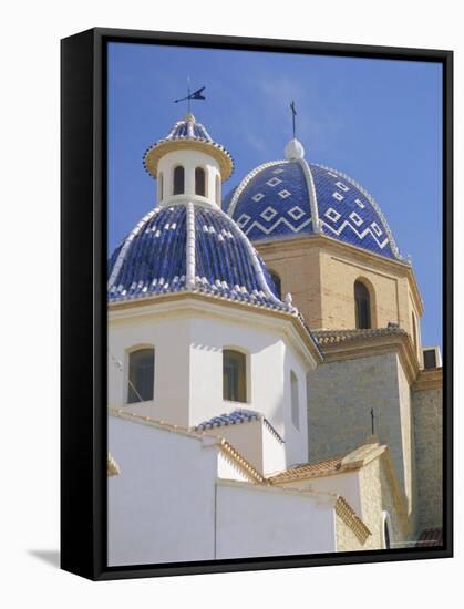 Church in Altea, Valencia, Spain, Europe-Rolf Richardson-Framed Stretched Canvas