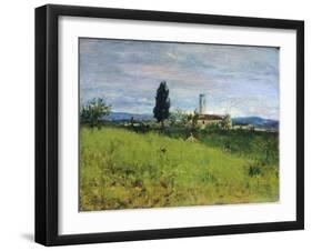 Church in Country-Silvestro Lega-Framed Giclee Print