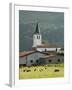 Church in Countryside Near Saint Jean Pied De Port, Basque Country, Aquitaine, France-Robert Harding-Framed Photographic Print