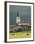 Church in Countryside Near Saint Jean Pied De Port, Basque Country, Aquitaine, France-Robert Harding-Framed Photographic Print