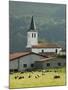 Church in Countryside Near Saint Jean Pied De Port, Basque Country, Aquitaine, France-Robert Harding-Mounted Photographic Print