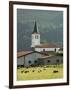 Church in Countryside Near Saint Jean Pied De Port, Basque Country, Aquitaine, France-Robert Harding-Framed Photographic Print