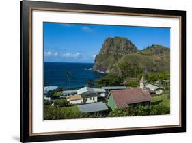 Church in Front of the Kahakuloa Head, Western Maui, Hawaii, United States of America, Pacific-Michael Runkel-Framed Photographic Print