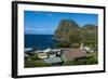 Church in Front of the Kahakuloa Head, Western Maui, Hawaii, United States of America, Pacific-Michael Runkel-Framed Photographic Print
