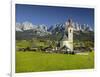 Church in Going, Wilder Kaiser (Wild Kaisr Mountain), Tyrol, Austria-Rainer Mirau-Framed Photographic Print