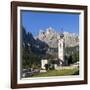 Church in Kolfuschg, Sella Behind, Dolomites, South Tyrol, Italy, Europe-Gerhard Wild-Framed Photographic Print