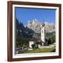 Church in Kolfuschg, Sella Behind, Dolomites, South Tyrol, Italy, Europe-Gerhard Wild-Framed Photographic Print