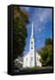 Church in Lee, the Berkshires, Massachusetts, New England, United States of America, North America-Robert Harding-Framed Stretched Canvas