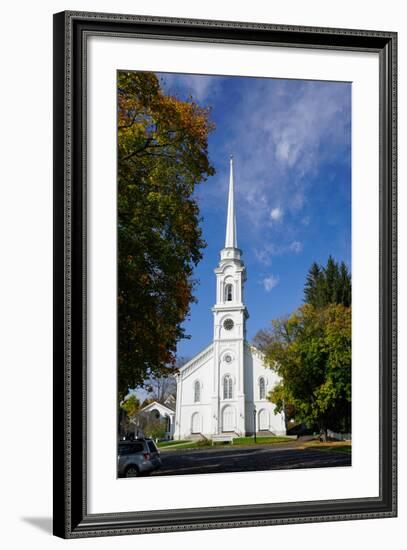 Church in Lee, the Berkshires, Massachusetts, New England, United States of America, North America-Robert Harding-Framed Photographic Print