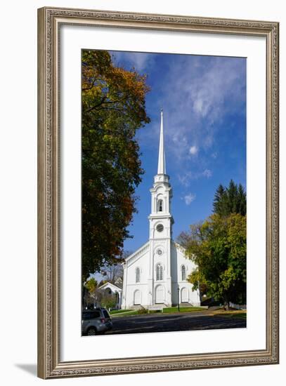 Church in Lee, the Berkshires, Massachusetts, New England, United States of America, North America-Robert Harding-Framed Photographic Print