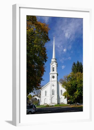 Church in Lee, the Berkshires, Massachusetts, New England, United States of America, North America-Robert Harding-Framed Photographic Print