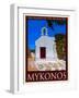 Church in Mykonos Greece 1-Anna Siena-Framed Giclee Print
