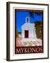 Church in Mykonos Greece 1-Anna Siena-Framed Giclee Print