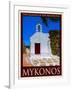 Church in Mykonos Greece 1-Anna Siena-Framed Giclee Print