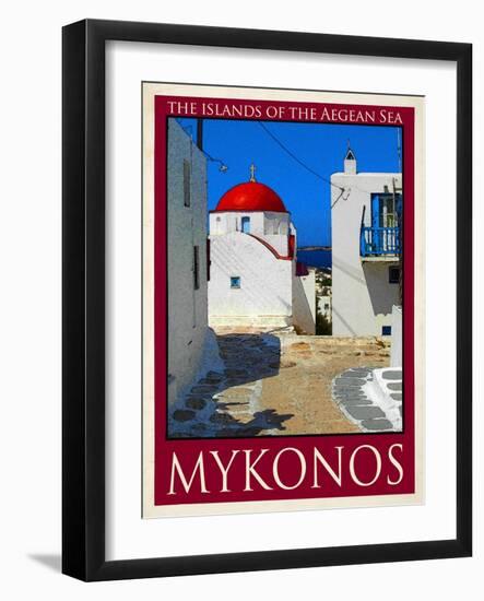 Church in Mykonos Greece 6-Anna Siena-Framed Giclee Print