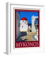 Church in Mykonos Greece 6-Anna Siena-Framed Giclee Print