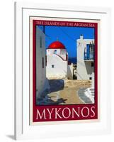 Church in Mykonos Greece 6-Anna Siena-Framed Giclee Print