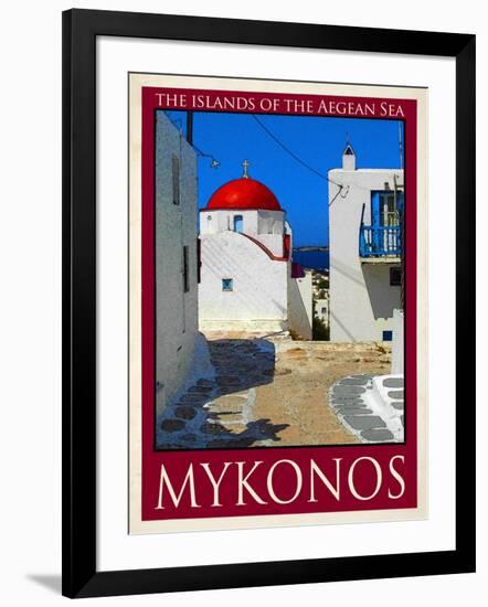 Church in Mykonos Greece 6-Anna Siena-Framed Giclee Print