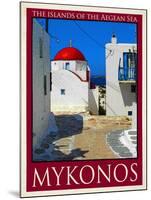 Church in Mykonos Greece 6-Anna Siena-Mounted Giclee Print