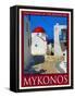 Church in Mykonos Greece 6-Anna Siena-Framed Stretched Canvas