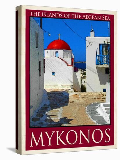 Church in Mykonos Greece 6-Anna Siena-Stretched Canvas