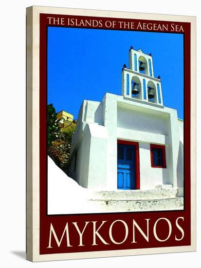 Church in Mykonos Greece 7-Anna Siena-Stretched Canvas