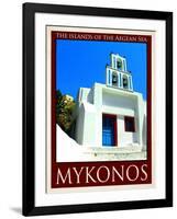 Church in Mykonos Greece 7-Anna Siena-Framed Giclee Print