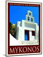 Church in Mykonos Greece 7-Anna Siena-Mounted Giclee Print