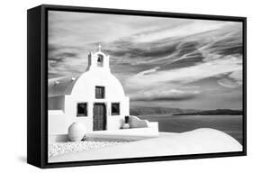 Church in Oia, Santorini (Thira), Greece-Nadia Isakova-Framed Stretched Canvas