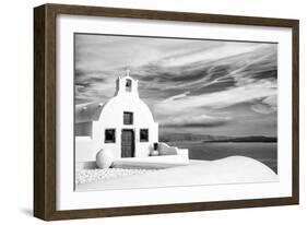 Church in Oia, Santorini (Thira), Greece-Nadia Isakova-Framed Photographic Print