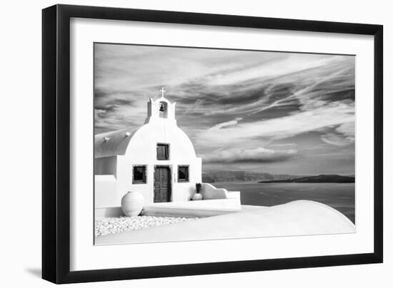 Church in Oia, Santorini (Thira), Greece-Nadia Isakova-Framed Photographic Print