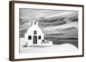 Church in Oia, Santorini (Thira), Greece-Nadia Isakova-Framed Photographic Print