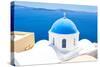 Church in Santorini, Greece - Stock Image-beerkoff-Stretched Canvas