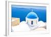 Church in Santorini, Greece - Stock Image-beerkoff-Framed Photographic Print