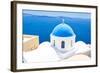 Church in Santorini, Greece - Stock Image-beerkoff-Framed Photographic Print