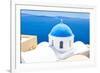 Church in Santorini, Greece - Stock Image-beerkoff-Framed Photographic Print