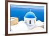 Church in Santorini, Greece - Stock Image-beerkoff-Framed Photographic Print