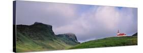 Church in the Landscape, Vik I Myrdal, Iceland-null-Stretched Canvas