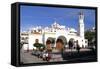 Church in the Town Square, Los Cristianos, Tenerife, Canary Islands, 2007-Peter Thompson-Framed Stretched Canvas
