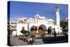Church in the Town Square, Los Cristianos, Tenerife, Canary Islands, 2007-Peter Thompson-Stretched Canvas