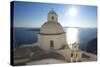 Church in Thira, Santorini, Cyclades, Greece-Katja Kreder-Stretched Canvas