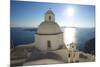 Church in Thira, Santorini, Cyclades, Greece-Katja Kreder-Mounted Photographic Print