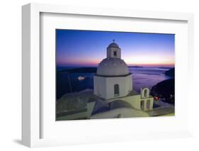 Church in Thira, Santorini, Cyclades, Greece-Katja Kreder-Framed Photographic Print