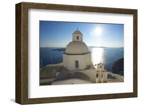 Church in Thira, Santorini, Cyclades, Greece-Katja Kreder-Framed Photographic Print