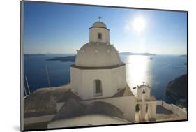 Church in Thira, Santorini, Cyclades, Greece-Katja Kreder-Mounted Photographic Print