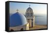 Church in Thira, Santorini, Kyclades, South Aegean, Greece, Europe-Christian Heeb-Framed Stretched Canvas