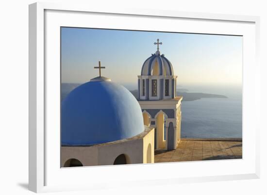 Church in Thira, Santorini, Kyclades, South Aegean, Greece, Europe-Christian Heeb-Framed Photographic Print