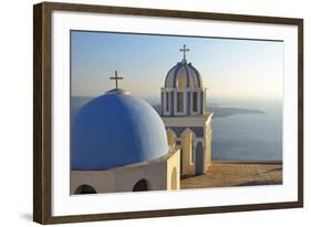 Church in Thira, Santorini, Kyclades, South Aegean, Greece, Europe-Christian Heeb-Framed Photographic Print